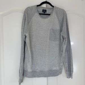 J. Crew grey lightweight sweatshirt XL